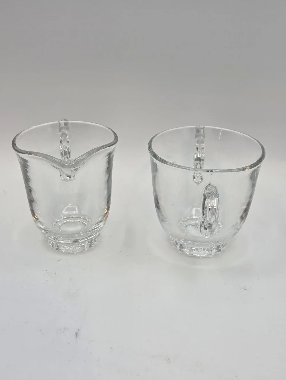 Heisey Lariat Footed Cream and Open Sugar Set